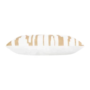 Cloud9d Becca Ivory Gold Pillow – 20″ X 20″