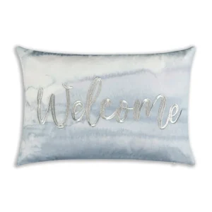 Cloud9d Digital Printed Fabric Pillow W/ Metallic Emdroidery (2 Colors) – 18″ X 12″ PILLOWS, RUGS, & THROWS