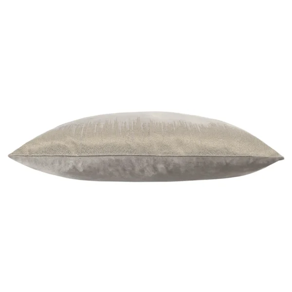 Cloud9d Inaya – Grey Velvet Pillow W/ Multicolor Embroidery – 22″ X 22″ PILLOWS, RUGS, & THROWS
