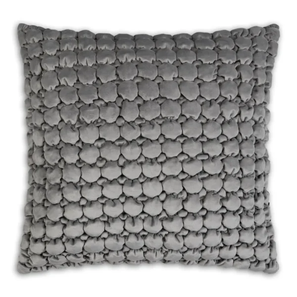 Cloud9d PILLOWS, RUGS, & THROWS Serena Grey Pillow – 20″ X 20″