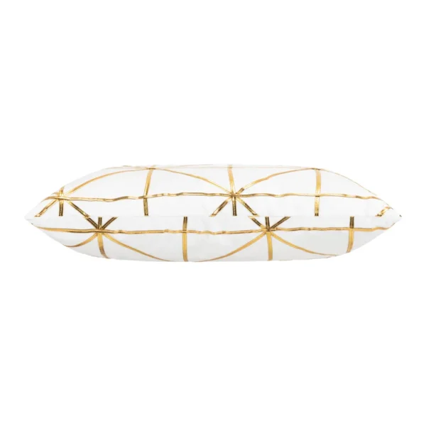 Cloud9d PILLOWS, RUGS, & THROWS Sera Ivory Gold Pillow – 20″ X 20″