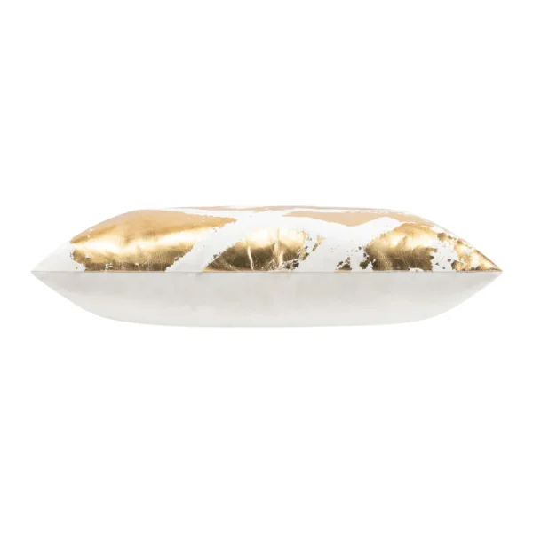 Cloud9d Zara Ivory Gold Pillow – 22″ X 22″
