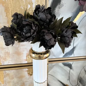 Inspire Me! Home Decor 19″ Black Peony Stem