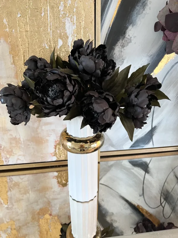 Inspire Me! Home Decor 19″ Black Peony Stem