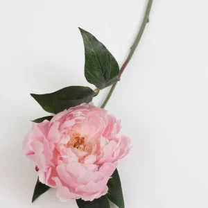 Inspire Me! Home Decor 19″ Blooming Pink Peony Stem