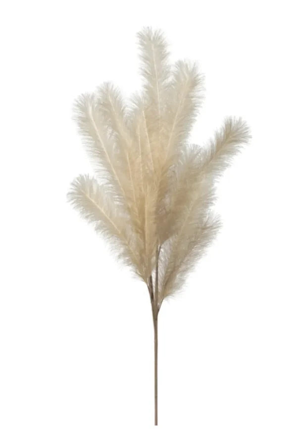 Inspire Me! Home Decor 47″ Cream Feather Pampas Stem PRE-ORDER Floral Stems