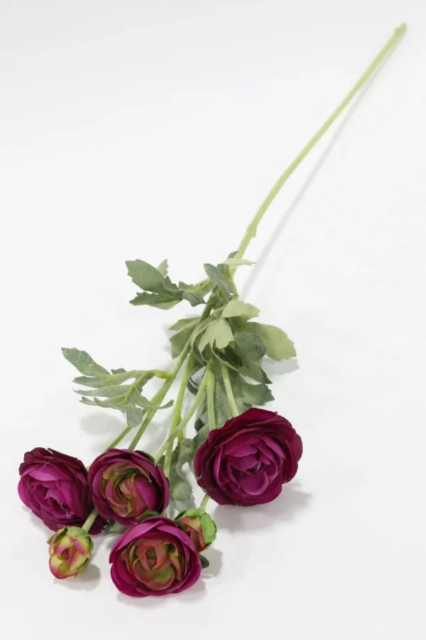 Inspire Me! Home Decor 26″ Deep Purple Ranunculus Stem