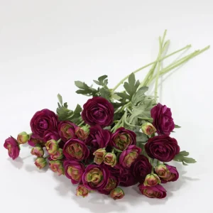 Inspire Me! Home Decor 26″ Deep Purple Ranunculus Stem