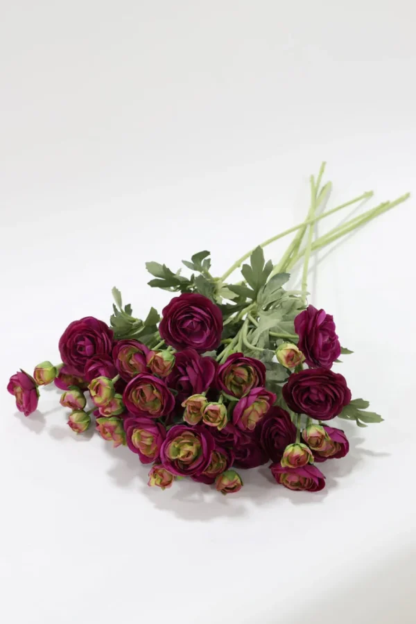 Inspire Me! Home Decor 26″ Deep Purple Ranunculus Stem