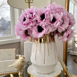 Inspire Me! Home Decor 12″ Lavender Two Tone Anemone Bundle