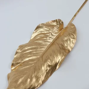 Inspire Me! Home Decor 39″ Metallic Gold Leaf Stem/Spray