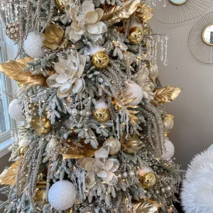 Inspire Me! Home Decor 39″ Metallic Gold Leaf Stem/Spray