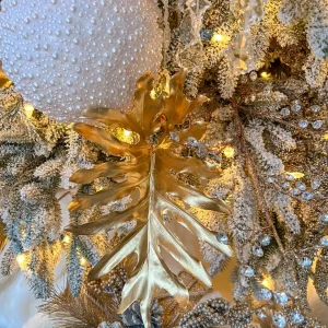 Inspire Me! Home Decor 28.75″ Metallic Leaf Stem Gold Floral Stems