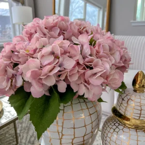 Inspire Me! Home Decor 19″ Soft Pink Hydrangea Stem