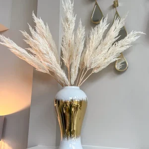 Inspire Me! Home Decor 46″ White Pampa Stem Floral Stems