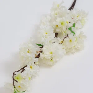 Inspire Me! Home Decor 48″ White Cherry Blossom Stem Floral Stems