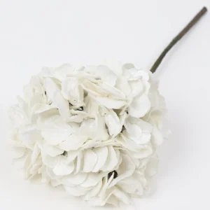 Inspire Me! Home Decor 18.5″ White Velvet Hydrangea Stem