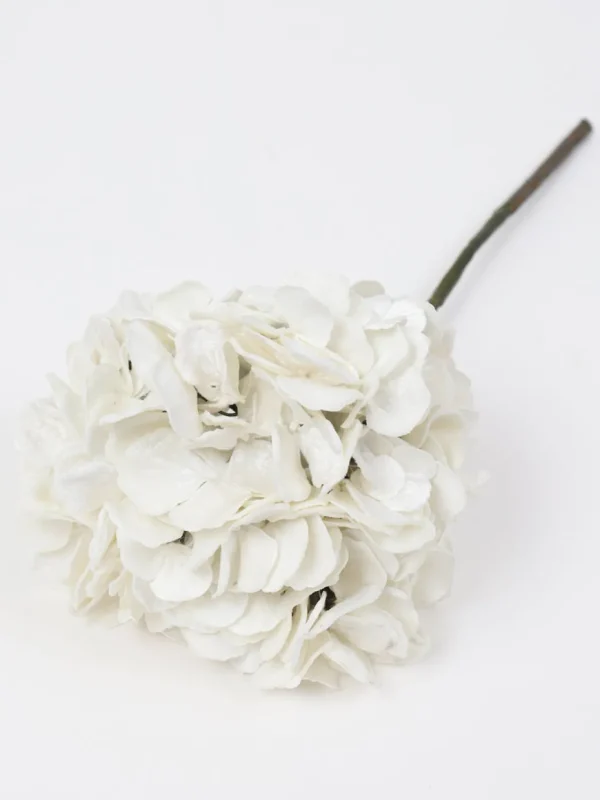 Inspire Me! Home Decor 18.5″ White Velvet Hydrangea Stem