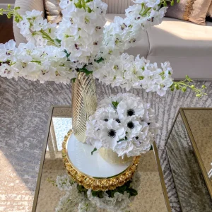 Inspire Me! Home Decor 37.5″ White Delphinium Stem