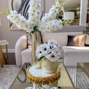 Inspire Me! Home Decor 37.5″ White Delphinium Stem