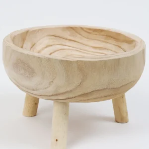 Inspire Me! Home Decor 11″ Wood Bowl With Legs