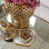 Inspire Me! Home Decor Amber Crystal Flower Box