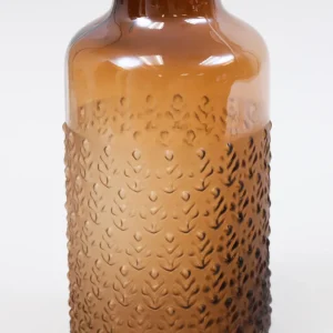 Inspire Me! Home Decor Amber Glass Textured Vase (2 Sizes)