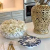 Inspire Me! Home Decor Blue Floral Cakestand KITCHEN