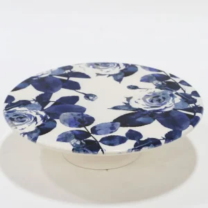 Inspire Me! Home Decor Blue Floral Cakestand KITCHEN