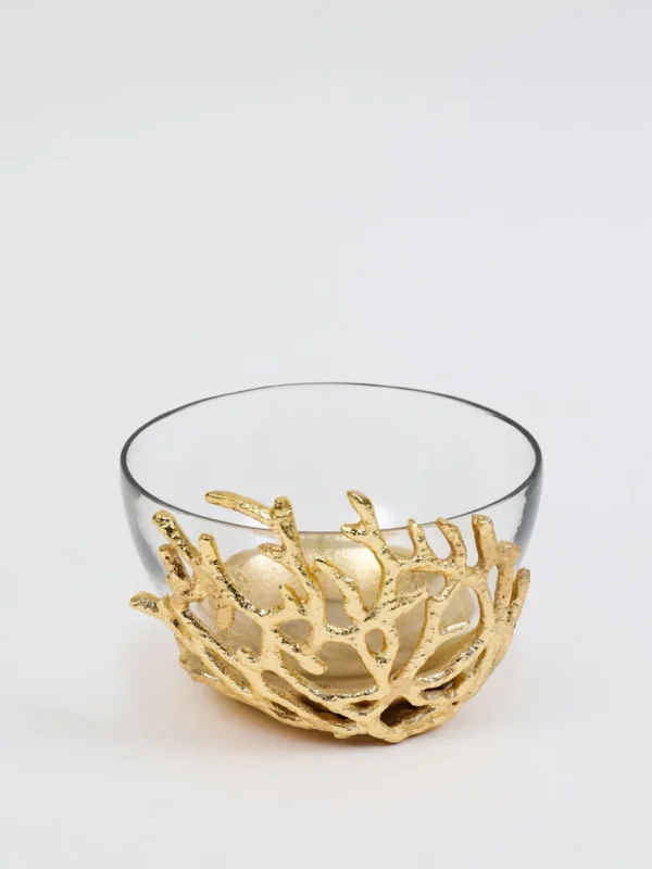 Inspire Me! Home Decor Bowls With Gold Textured Design (3 Sizes)