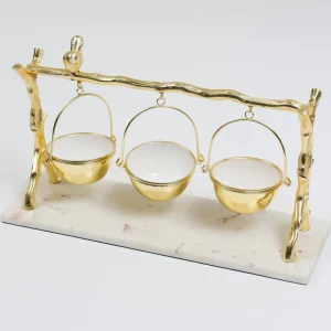 Inspire Me! Home Decor Branch Marble Serving Tray