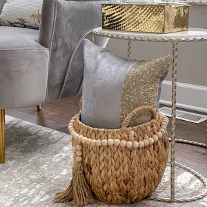 Inspire Me! Home Decor Braided Baskets With Beaded Tassel (Set Of 2)