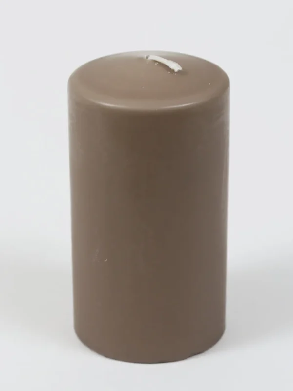 Inspire Me! Home Decor Brown Wax Pillar Candle