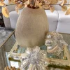 Inspire Me! Home Decor Ceramic Textured Metallic Vase ( Gold & Silver )