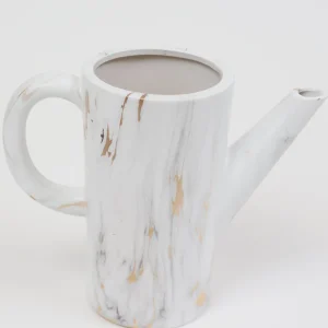 Inspire Me! Home Decor Ceramic Marble Watering Can/Pitcher