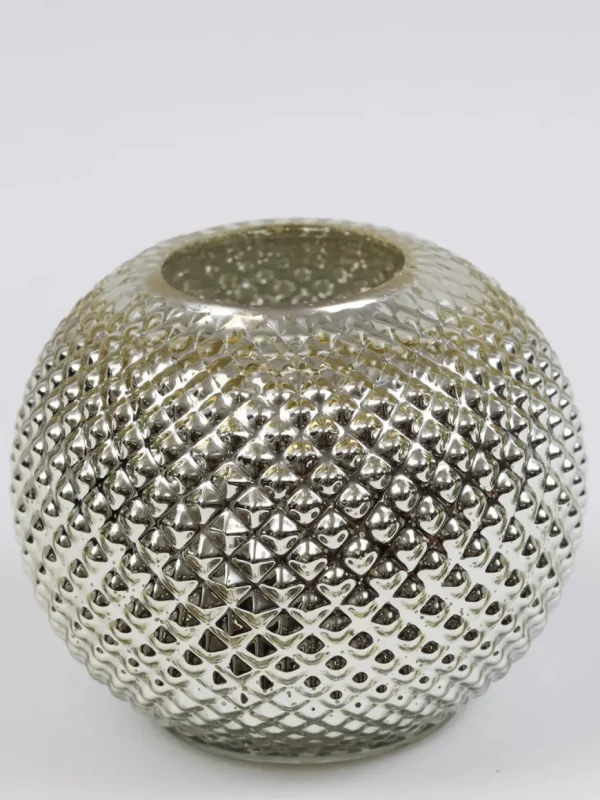 Inspire Me! Home Decor Champagne Studded Glass Vase