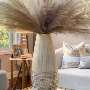 Inspire Me! Home Decor Champagne Two-Textured Vase