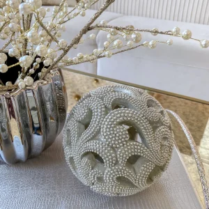 Inspire Me! Home Decor Champagne Detailed Orb