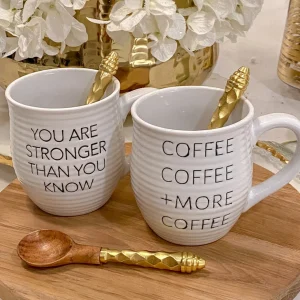 Inspire Me! Home Decor Coffee Coffee + More Coffee Mug KITCHEN