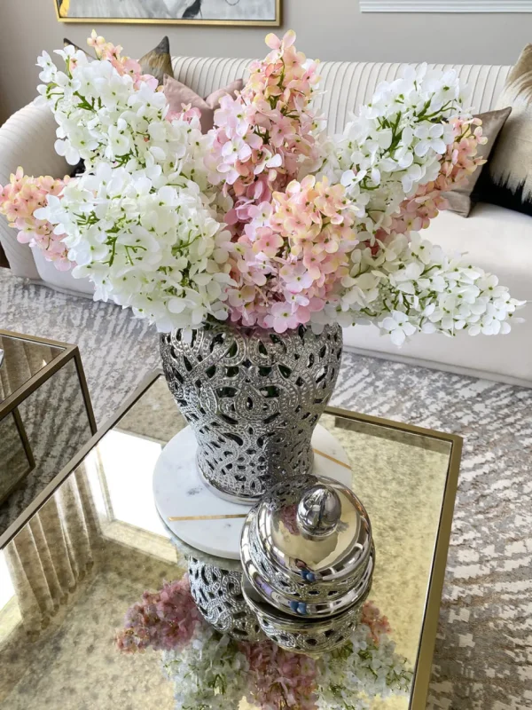 Inspire Me! Home Decor Cone Hydrangea (2 Colors) Floral Stems