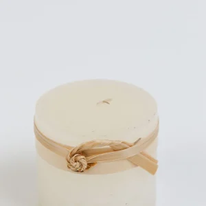 Inspire Me! Home Decor Cream Textured Pillar Candle (2 Sizes)