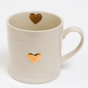 Inspire Me! Home Decor Cream & Gold Sweetheart Mug