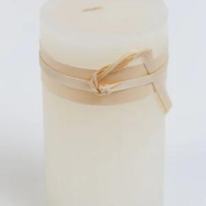 Inspire Me! Home Decor Cream Textured Pillar Candle (2 Sizes)