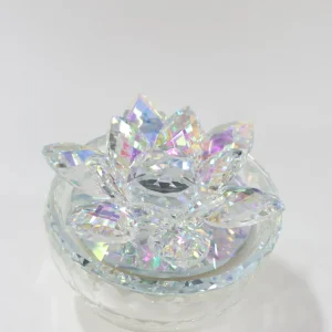 Inspire Me! Home Decor Crystal Lotus Top Candle (2 Colors)