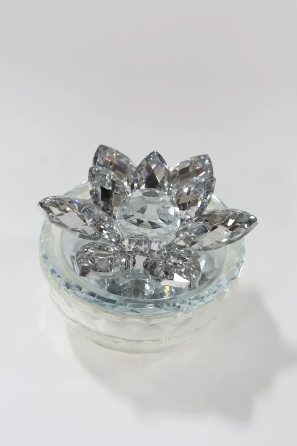 Inspire Me! Home Decor Crystal Lotus Top Candle (2 Colors)