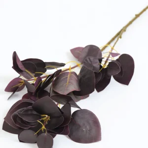 Inspire Me! Home Decor Dark Plum Flat Leaf Eucalyptus Stem