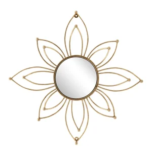 Inspire Me! Home Decor Decorative Gold Metal Flower/ Wall Art