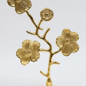 Inspire Me! Home Decor Decorative Gold Floral Branch Sculpture