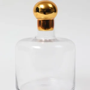 Inspire Me! Home Decor Decanter With Gold Round Top (2 Sizes)