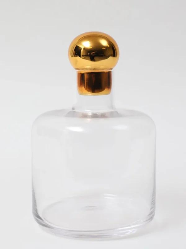 Inspire Me! Home Decor Decanter With Gold Round Top (2 Sizes)